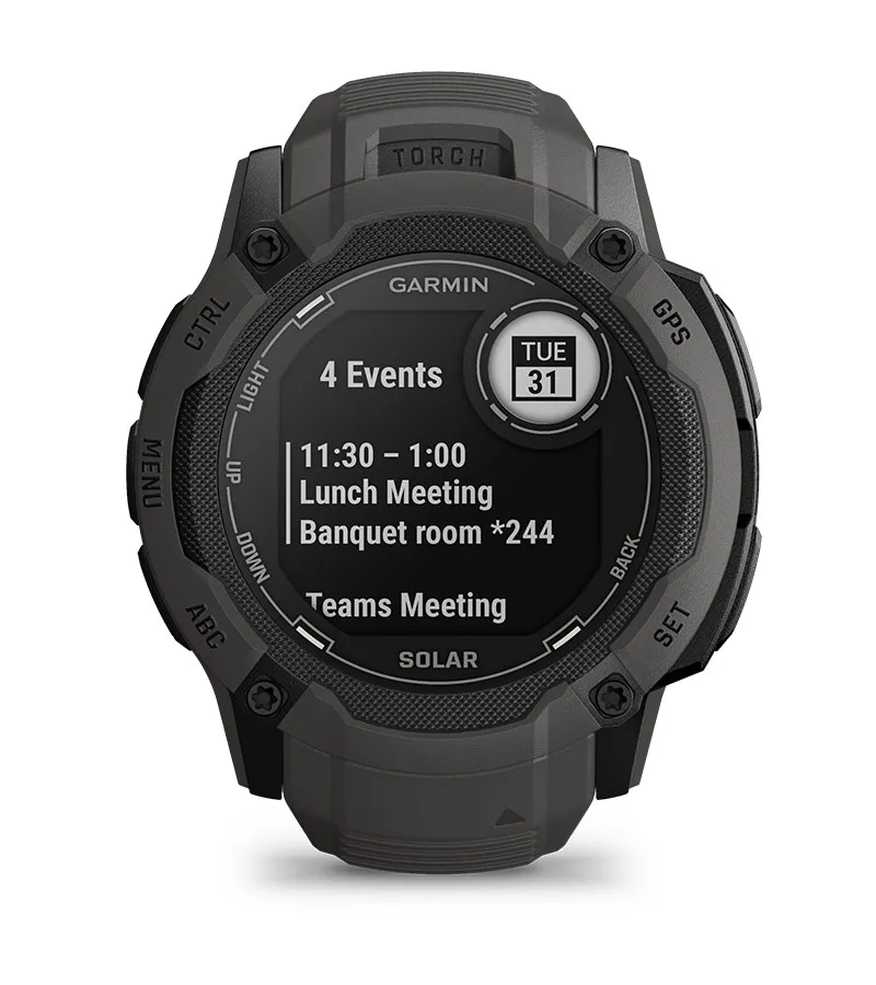 Zegarek taktyczny Garmin Instinct 2X Solar – Grafitowy