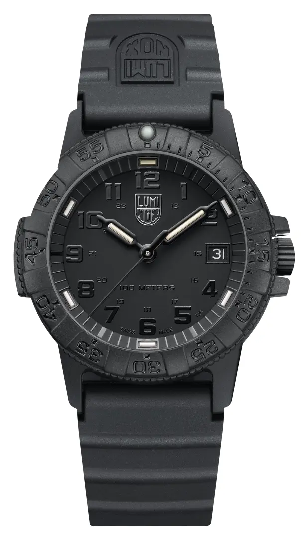 LUMINOX Zegarek Kwarcowy Leatherback Sea Turtle 0300 Series XS.0301.BO.L – czarny