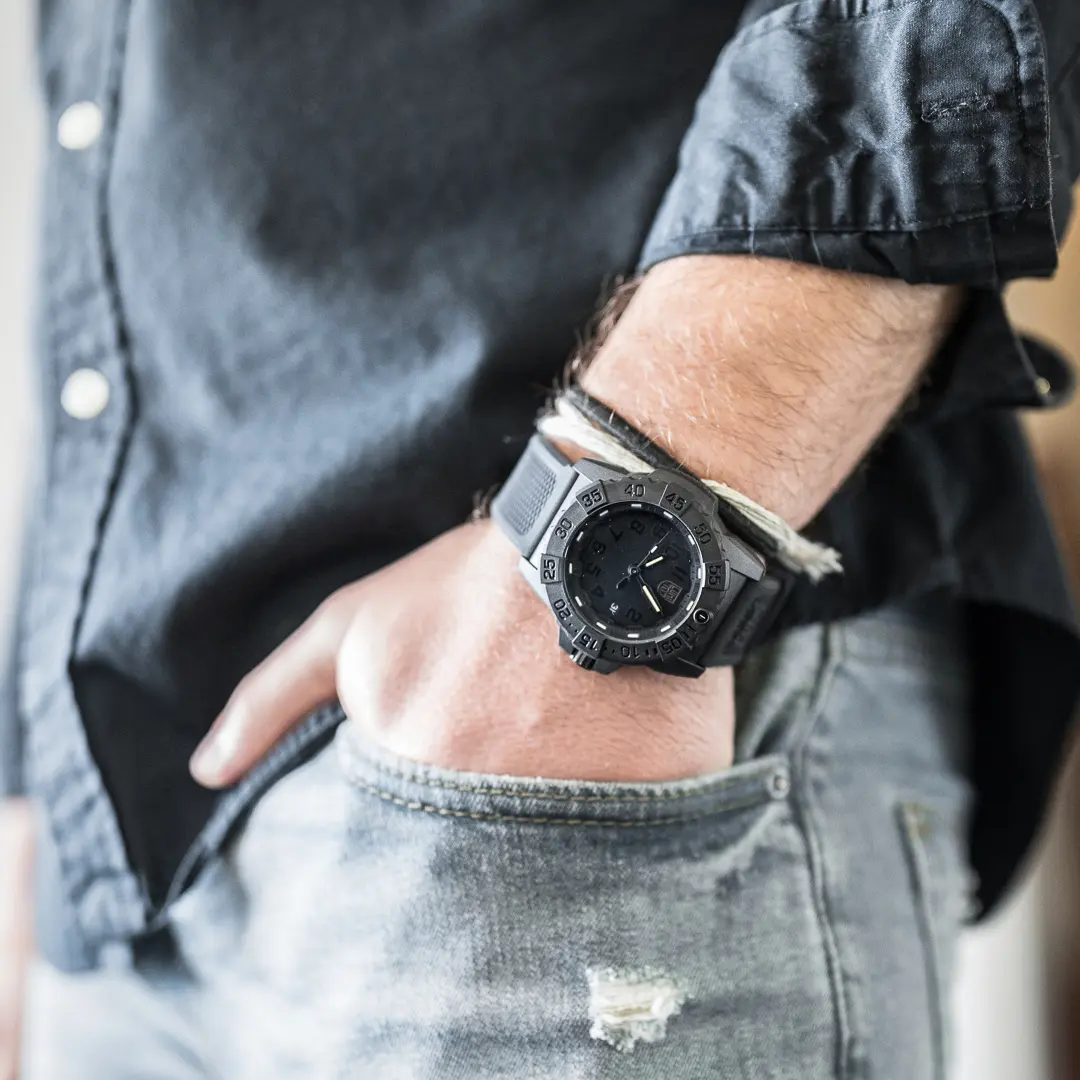 LUMINOX Zegarek Kwarcowy Navy SEAL 3500 Series XS.3501.BO.F – czarny